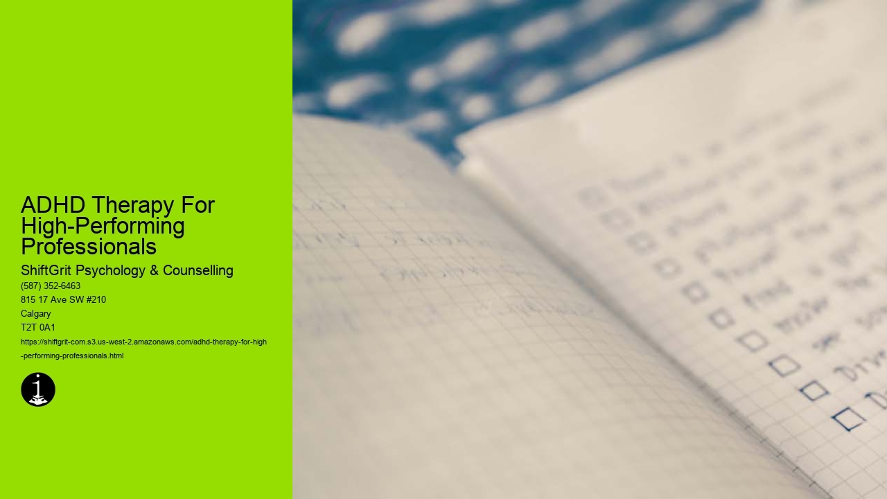 ADHD Therapy For High-Performing Professionals